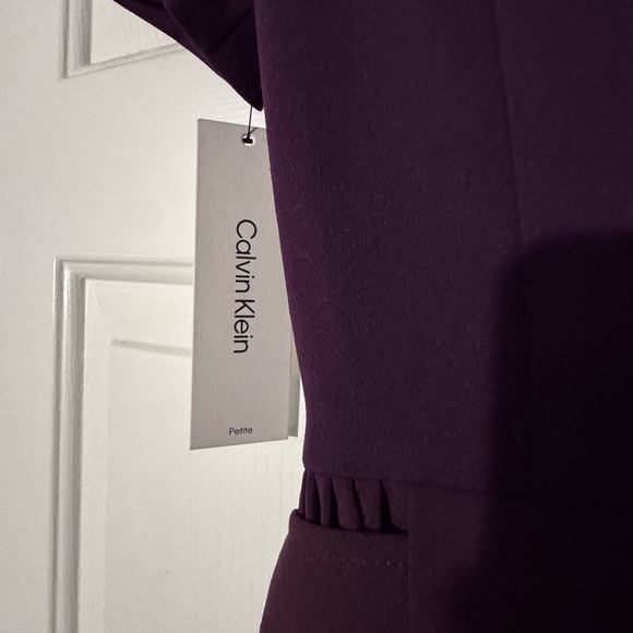 NWT Calvin Klein Deep Purple A-Line Dress - Picture 5 of 10